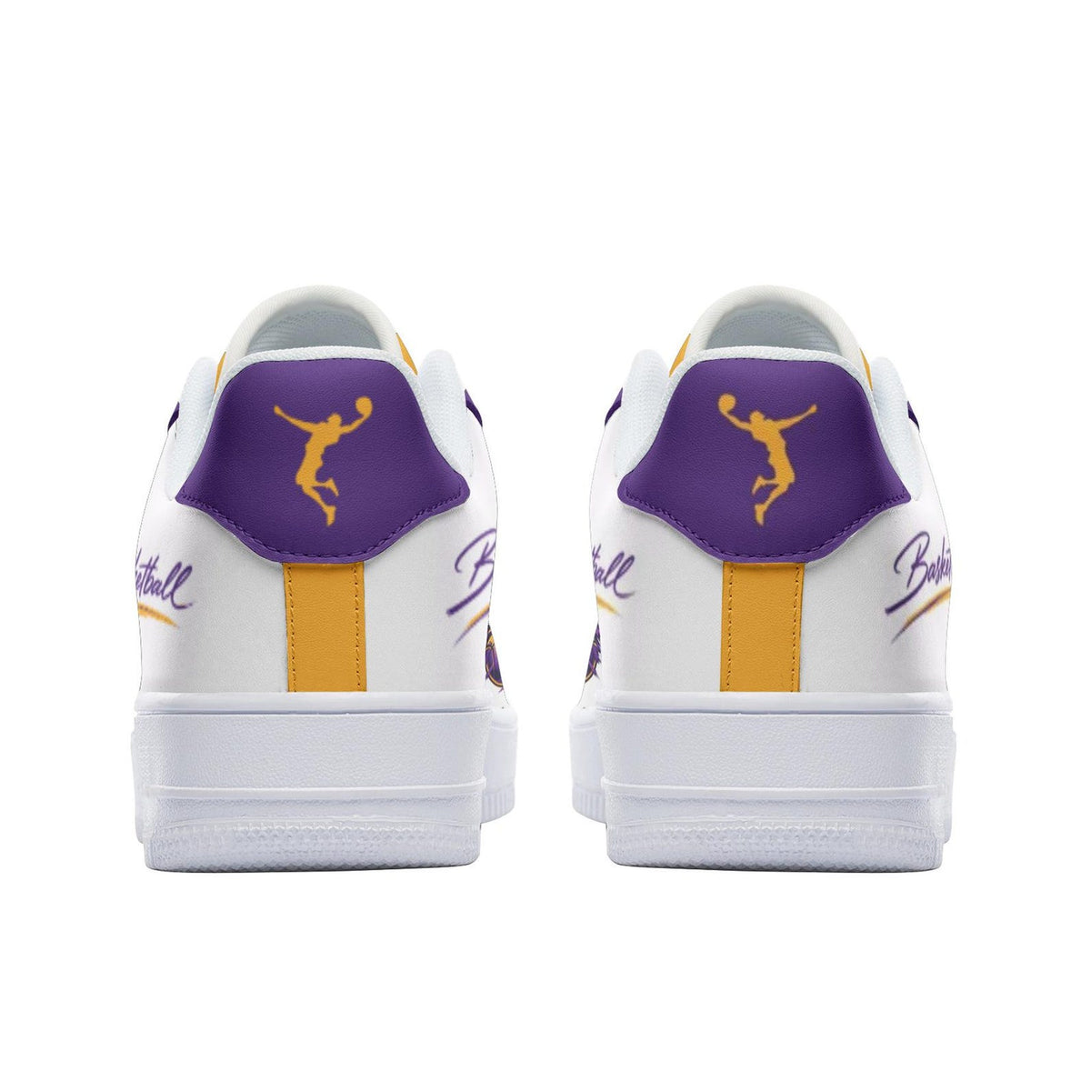 Purple Yellow Basketball Shoes, Hoops Shoes, Urban Sport Sneakers, Basketball Style Shoes, Personalized Basket Shoes