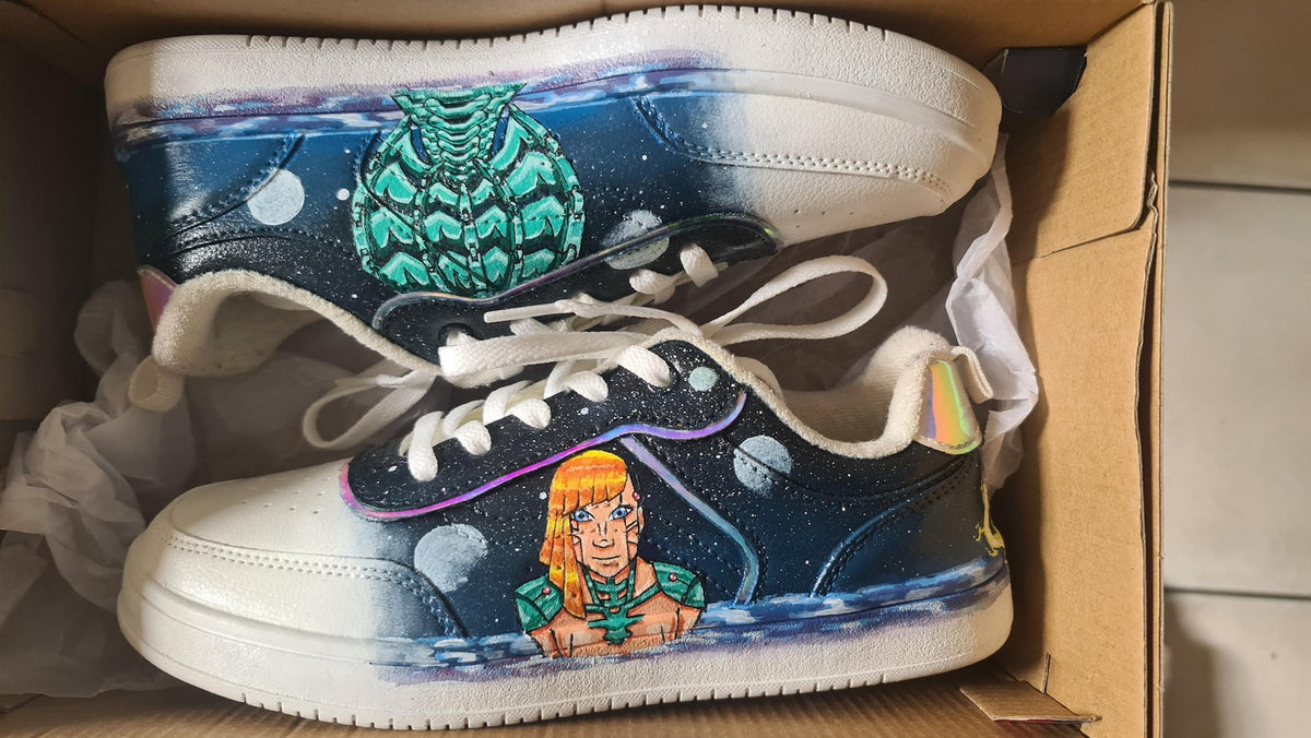 Custom hand-painted sneakers