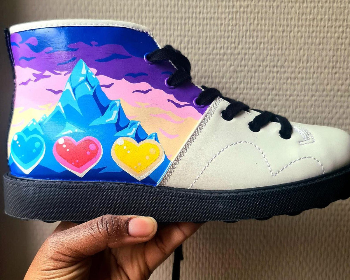 Custom hand-painted sneakers