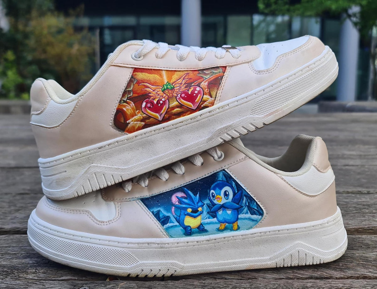 Custom hand-painted sneakers