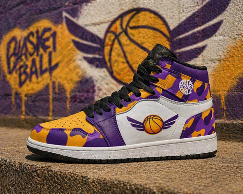Personalized Basketball High Top Shoes, Basketball Shoes Men Women, Unisex High Tops Basketball, Basketball Sneakers