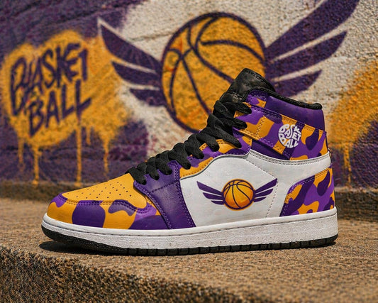 Personalized Basketball High Top Shoes, Basketball Shoes Men Women, Unisex High Tops Basketball, Basketball Sneakers