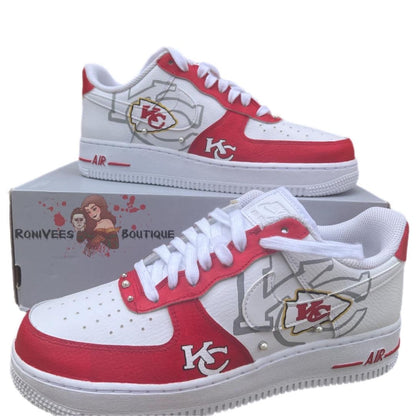 Handpainted NFL Team Nikes, Vans, Or Converse