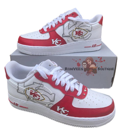 Handpainted NFL Team Nikes, Vans, Or Converse