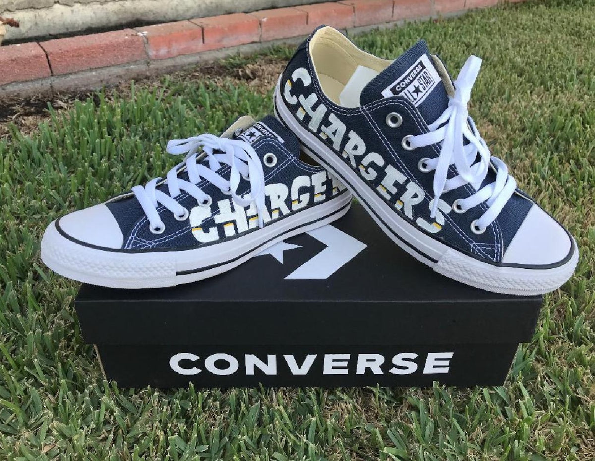Handpainted NFL Team Nikes, Vans, Or Converse