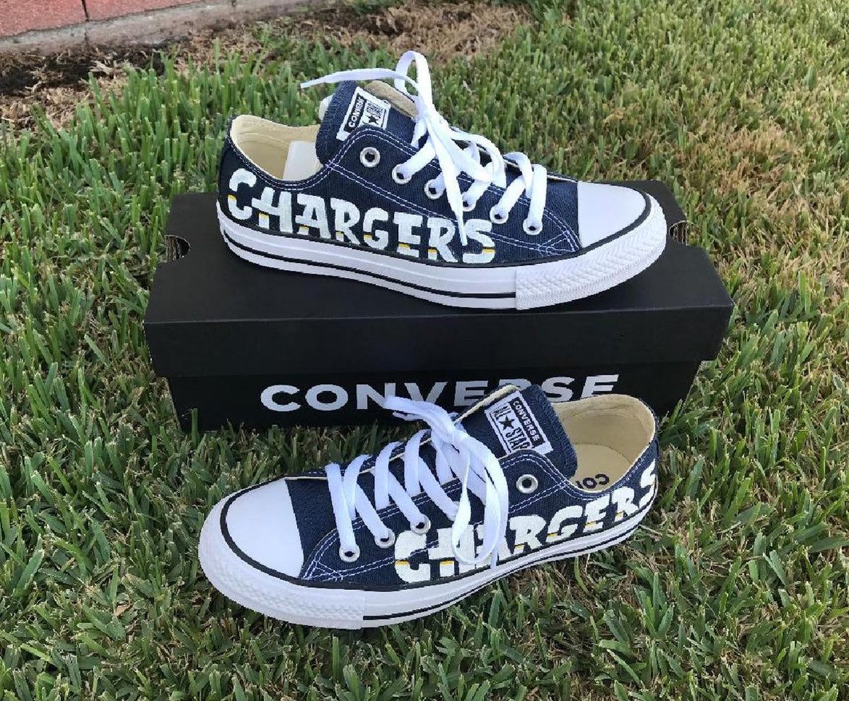 Handpainted NFL Team Nikes, Vans, Or Converse