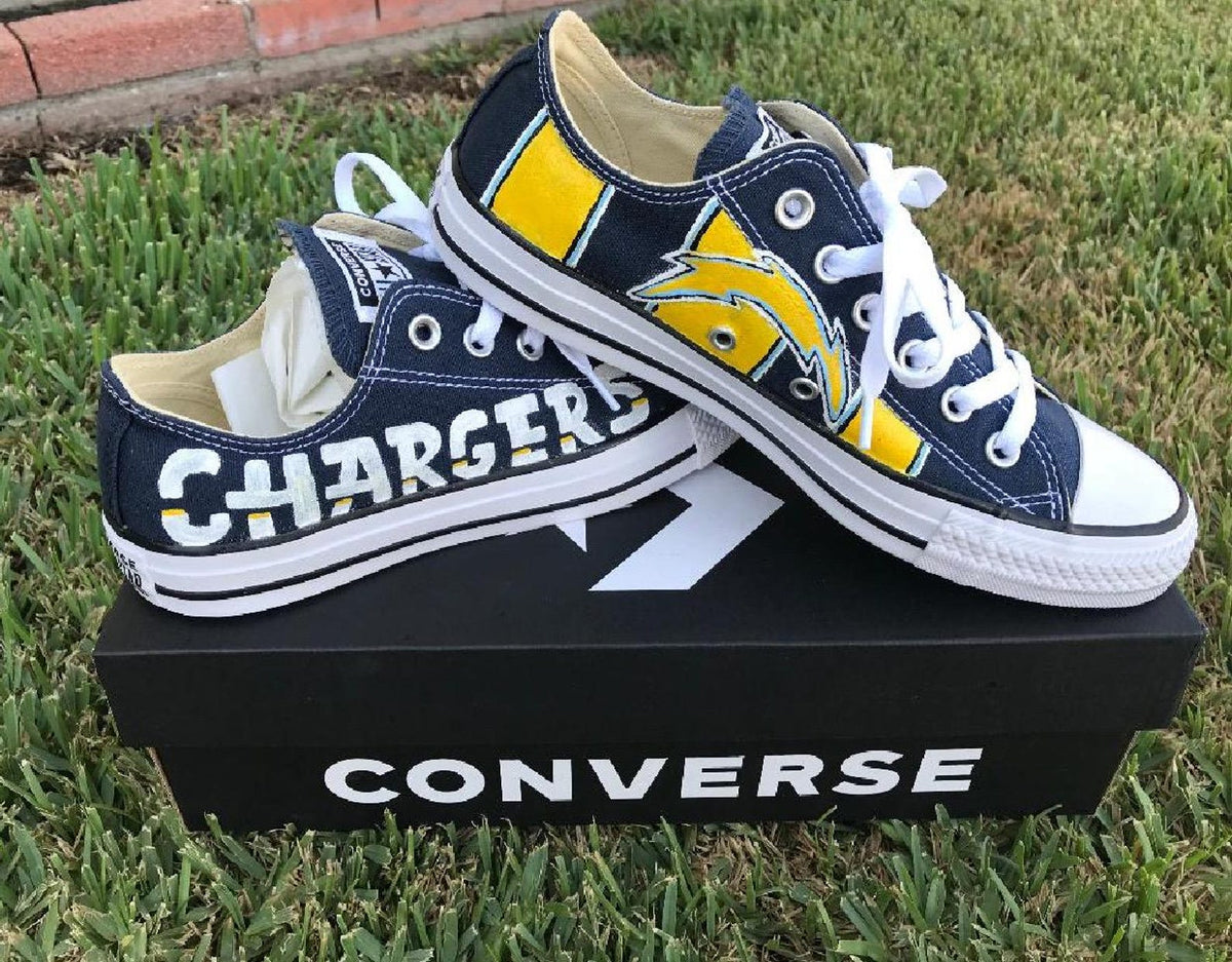 Handpainted NFL Team Nikes, Vans, Or Converse