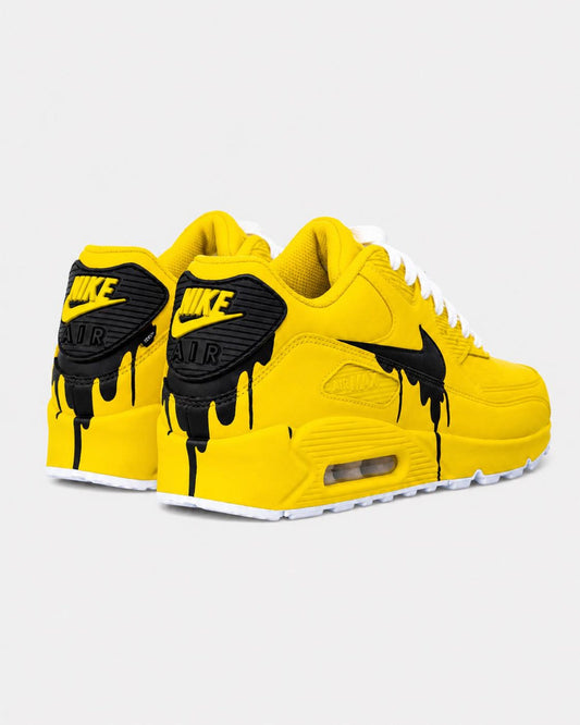 Custom Nike Air Max 90 Sneakers | Hand-Painted Drip Design | Personalized Streetwear Shoes | Retro Gift