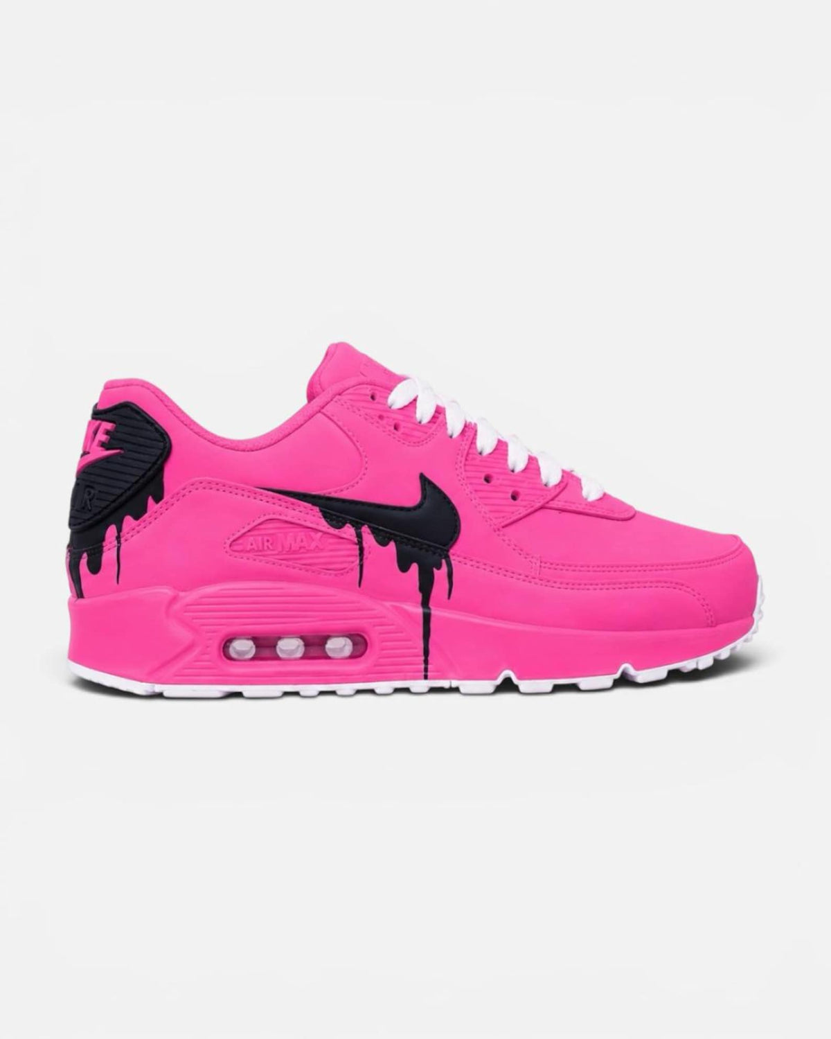 Custom Nike Air Max 90 Sneakers | Hand-Painted Drip Design | Personalized Streetwear Shoes | Retro Gift