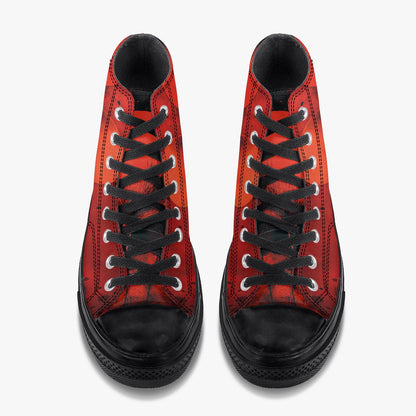 Pennywise High Top Shoes Horror Sneakers Creepy Clown Gothic Footwear Halloween Shoes Horror Fan Gift Red High Tops