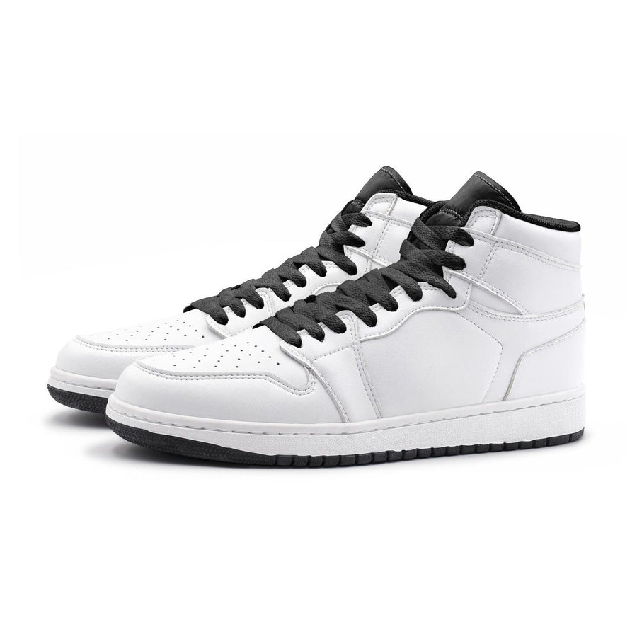 Custom High Top Shoes White, Personalized Printed High Top Shoes, Custom Design Sneakers, Name Or Logo High Tops, Unique Gift Idea