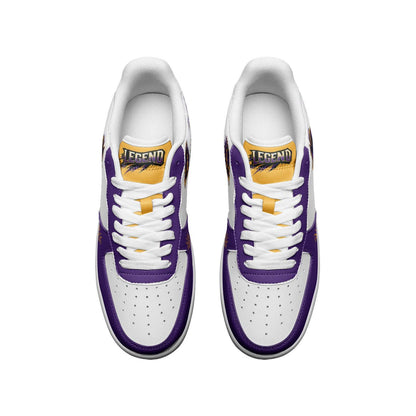 Purple Yellow Basketball Shoes, Hoops Shoes, Urban Sport Sneakers, Basketball Style Shoes, Personalized Basket Shoes
