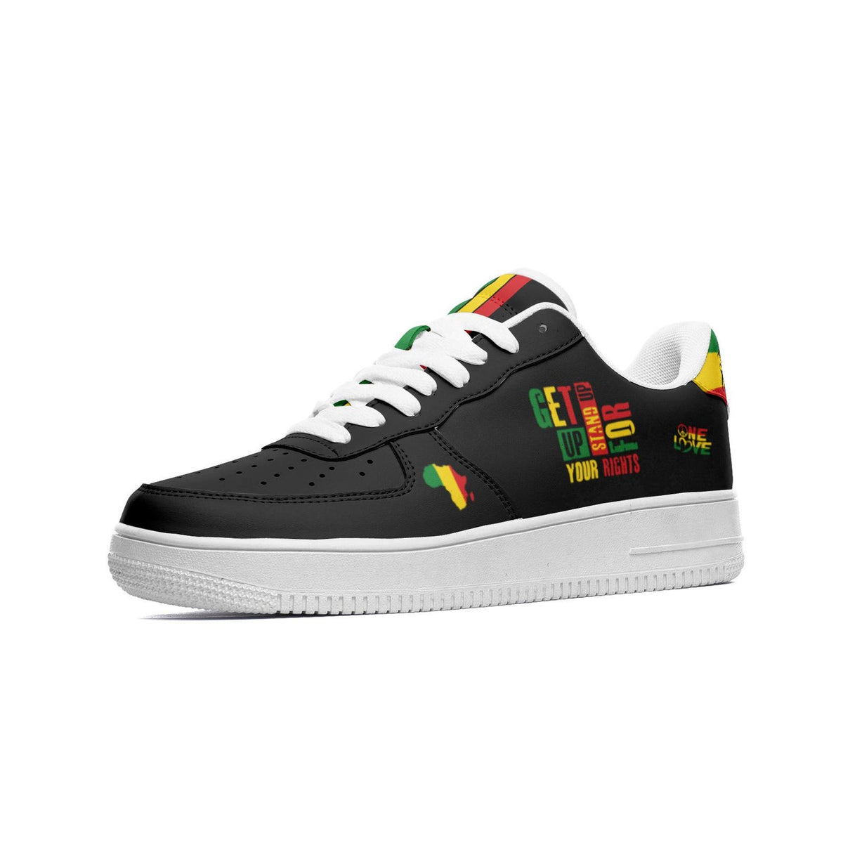 Rasta Shoes, Reggae Shoes, One Love Shoes, Rastafari Shoes, Personalized Rasta Shoes, Get up Stand Up for your Rights Shoes