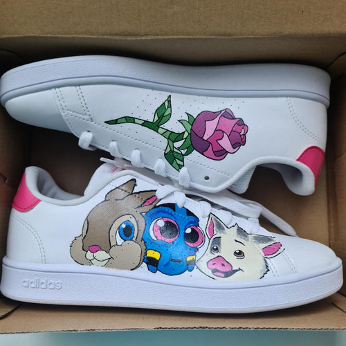 Custom hand-painted sneakers