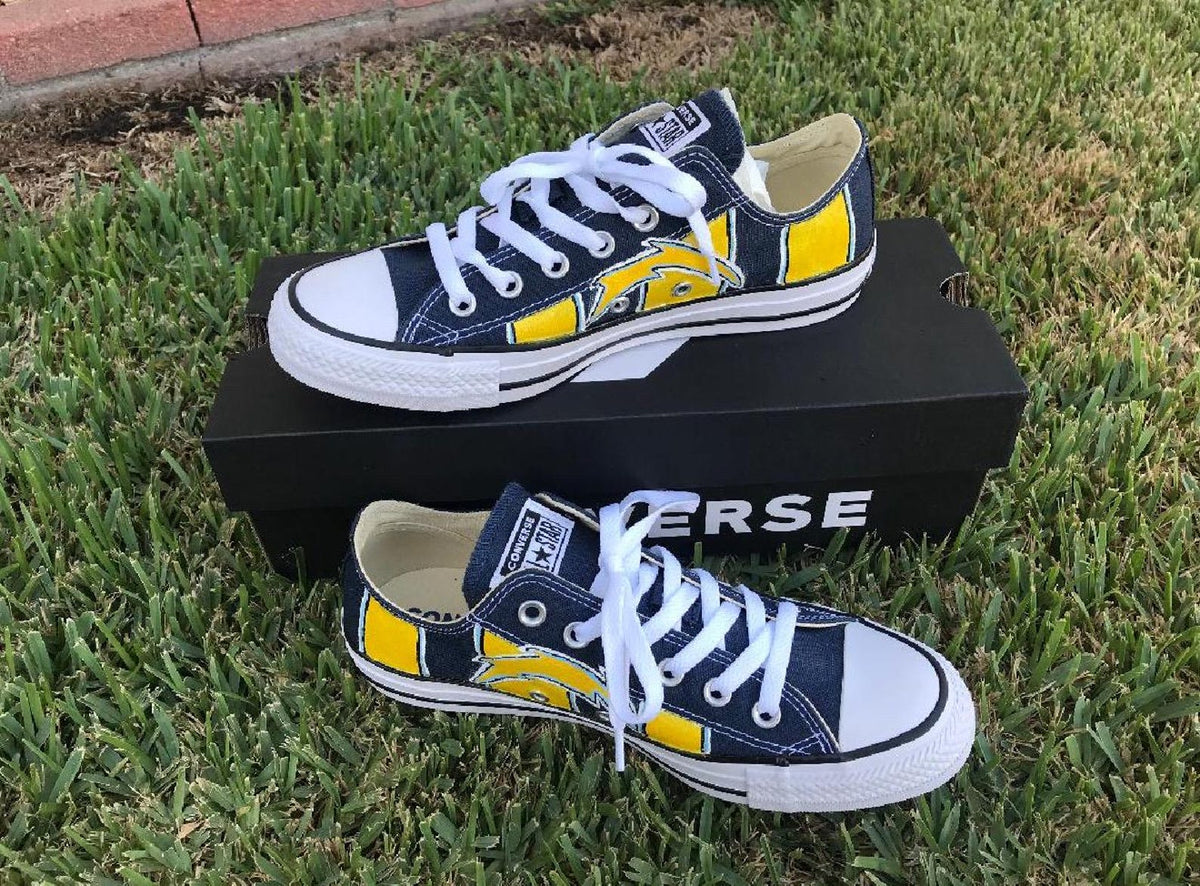 Handpainted NFL Team Nikes, Vans, Or Converse
