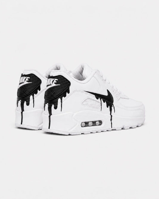 Custom Nike Air Max 90 Sneakers | Hand-Painted Drip Design | Personalized Streetwear Shoes | Retro Gift