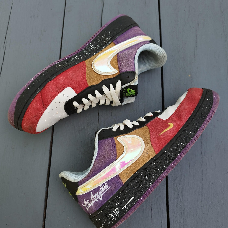 Nike Air Force 1 '07 LV8 "Los Angeles" Multi-Color Sneakers Men's US 8 / EU 41