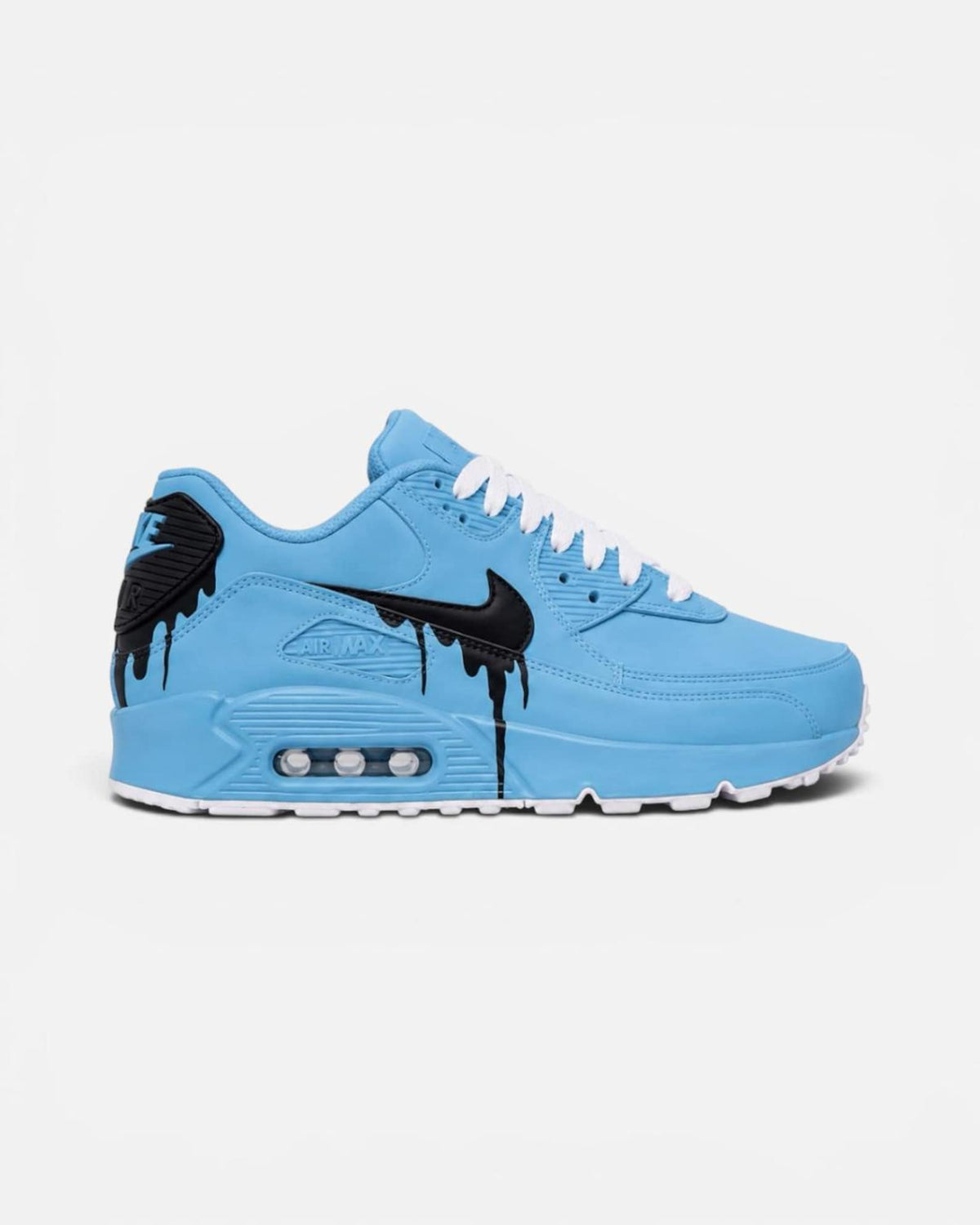 Custom Nike Air Max 90 Sneakers | Hand-Painted Drip Design | Personalized Streetwear Shoes | Retro Gift