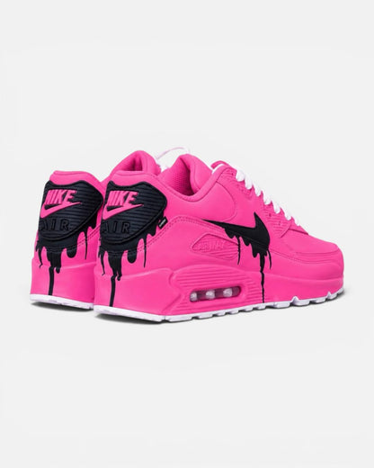 Custom Nike Air Max 90 Sneakers | Hand-Painted Drip Design | Personalized Streetwear Shoes | Retro Gift