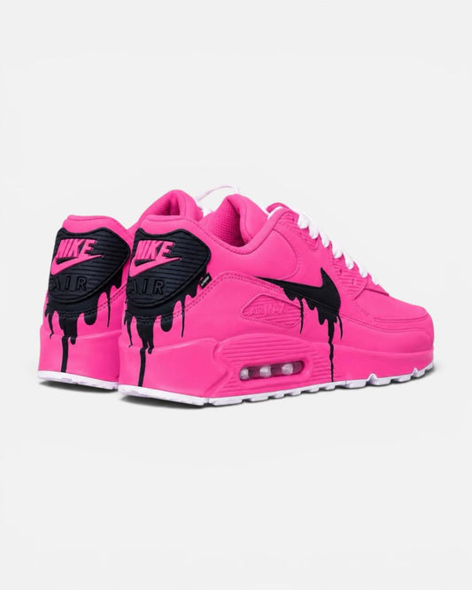 Custom Nike Air Max 90 Sneakers | Hand-Painted Drip Design | Personalized Streetwear Shoes | Retro Gift