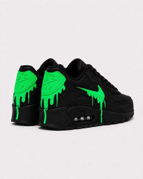 Custom Nike Air Max 90 Sneakers | Hand-Painted Drip Design | Personalized Streetwear Shoes | Retro Gift