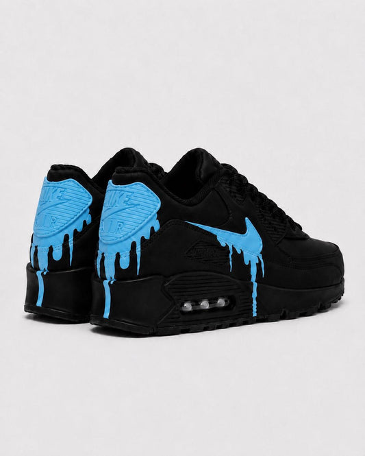 Custom Nike Air Max 90 Sneakers | Hand-Painted Drip Design | Personalized Streetwear Shoes | Retro Gift