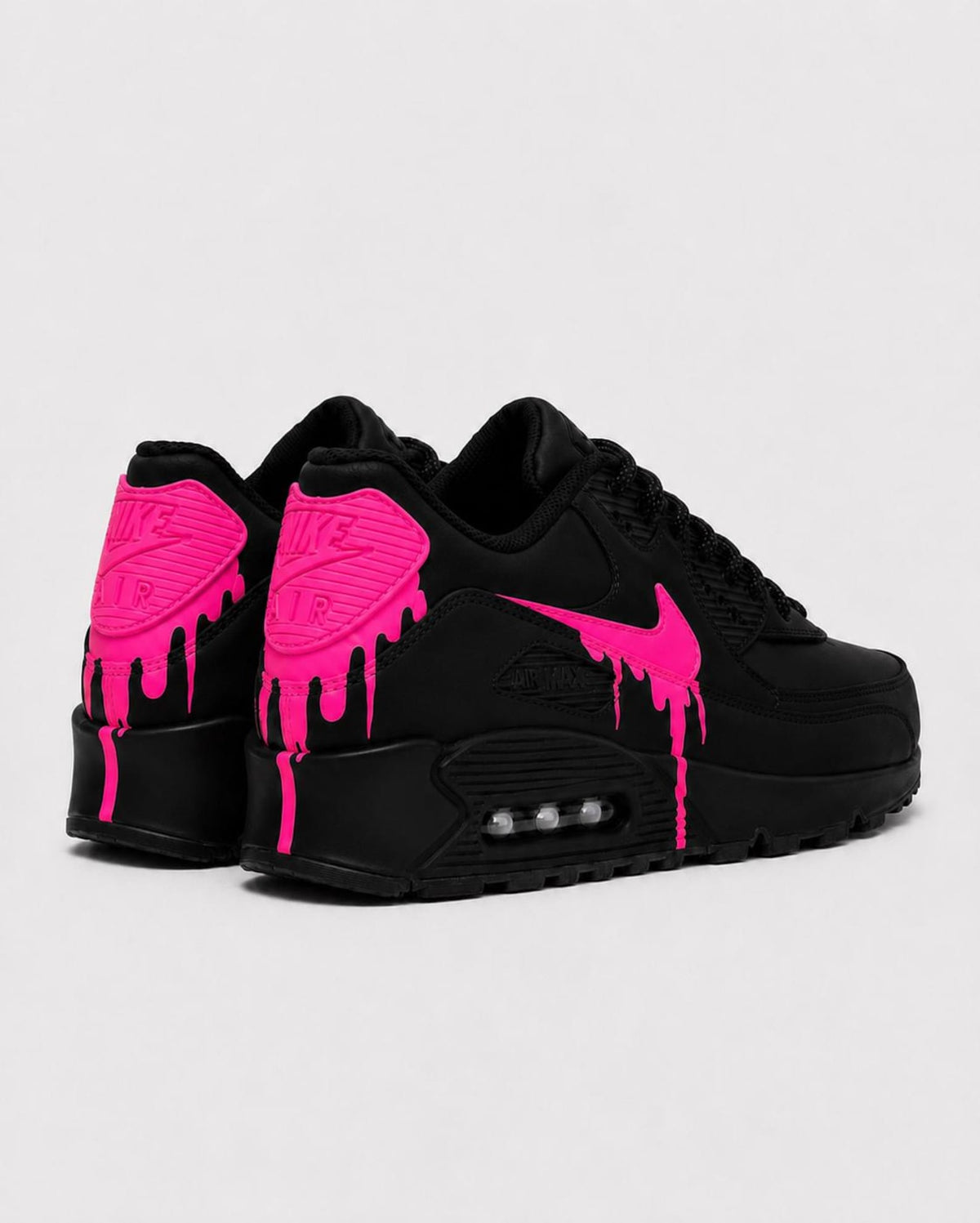 Custom Nike Air Max 90 Sneakers | Hand-Painted Drip Design | Personalized Streetwear Shoes | Retro Gift