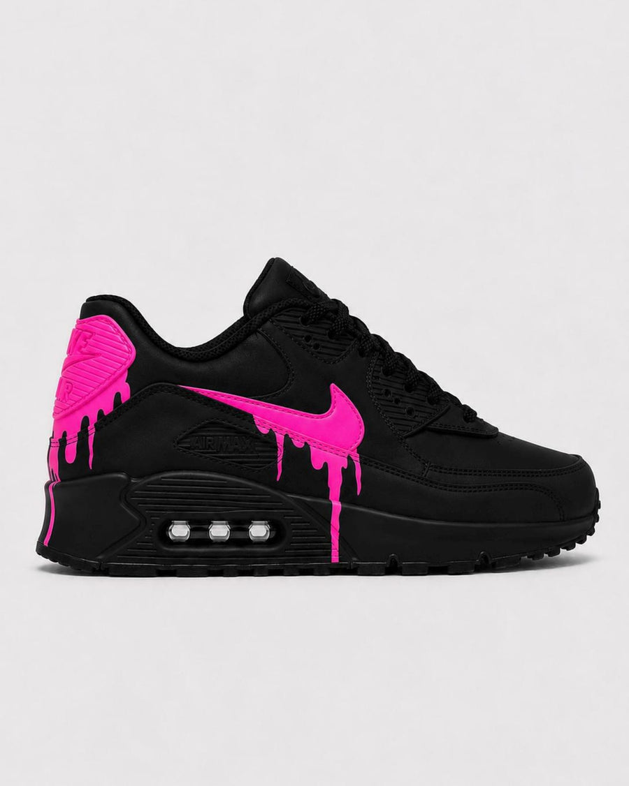 Custom Nike Air Max 90 Sneakers | Hand-Painted Drip Design | Personalized Streetwear Shoes | Retro Gift
