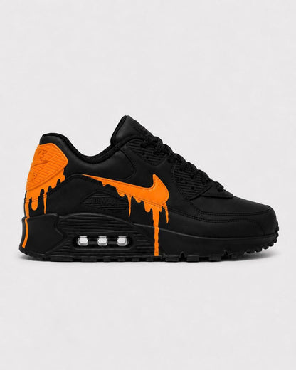 Custom Nike Air Max 90 Sneakers | Hand-Painted Drip Design | Personalized Streetwear Shoes | Retro Gift