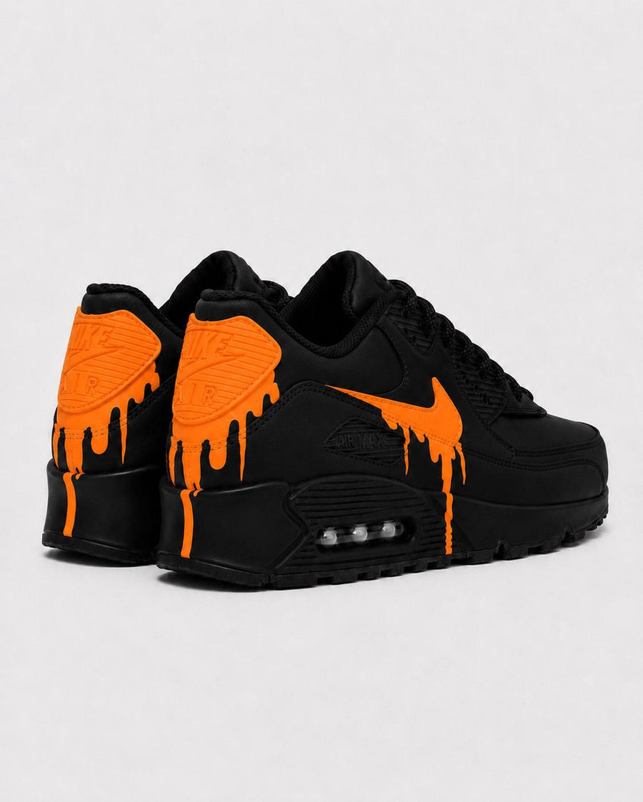 Custom Nike Air Max 90 Sneakers | Hand-Painted Drip Design | Personalized Streetwear Shoes | Retro Gift