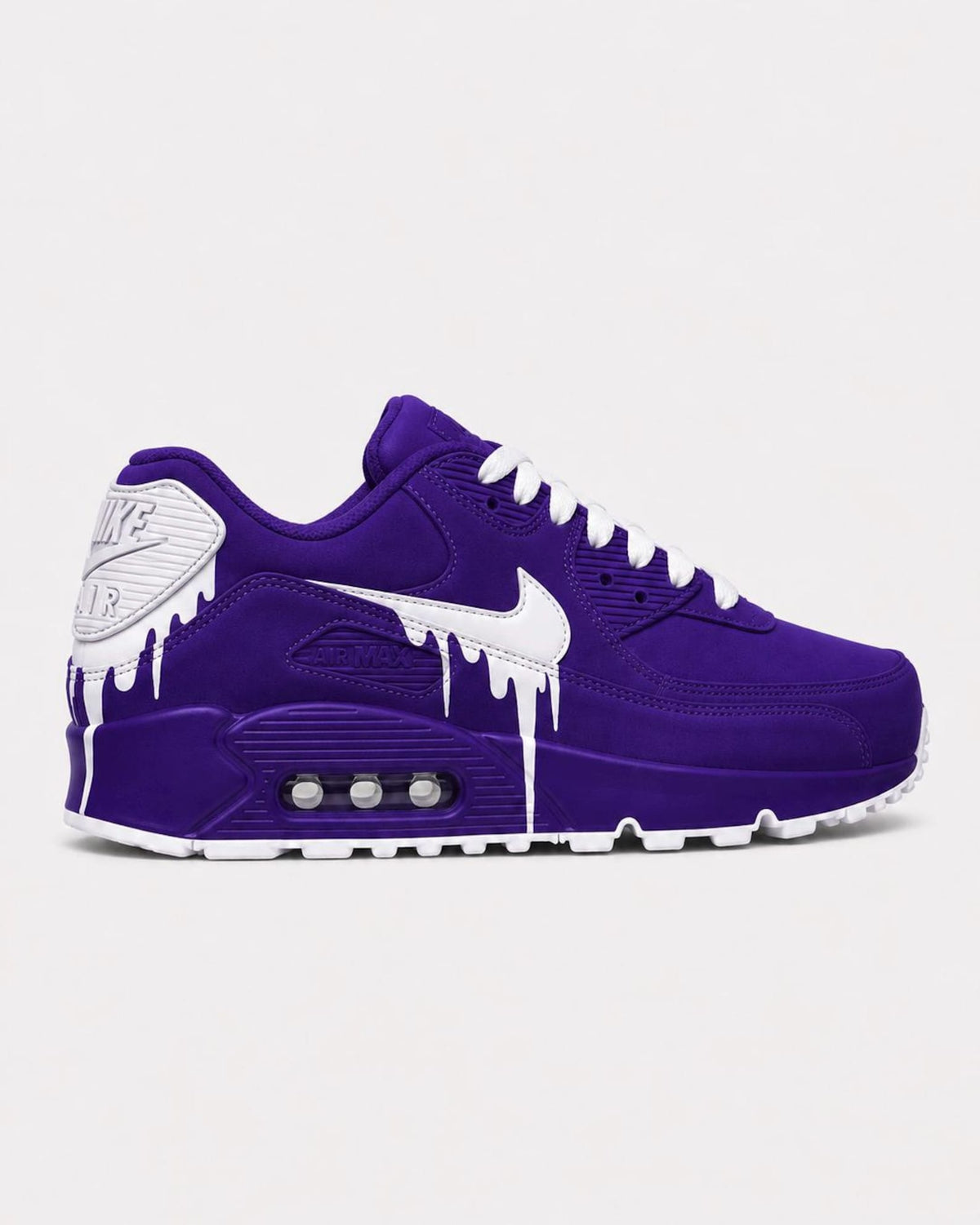 Custom Nike Air Max 90 Sneakers | Hand-Painted Drip Design | Personalized Streetwear Shoes | Retro Gift