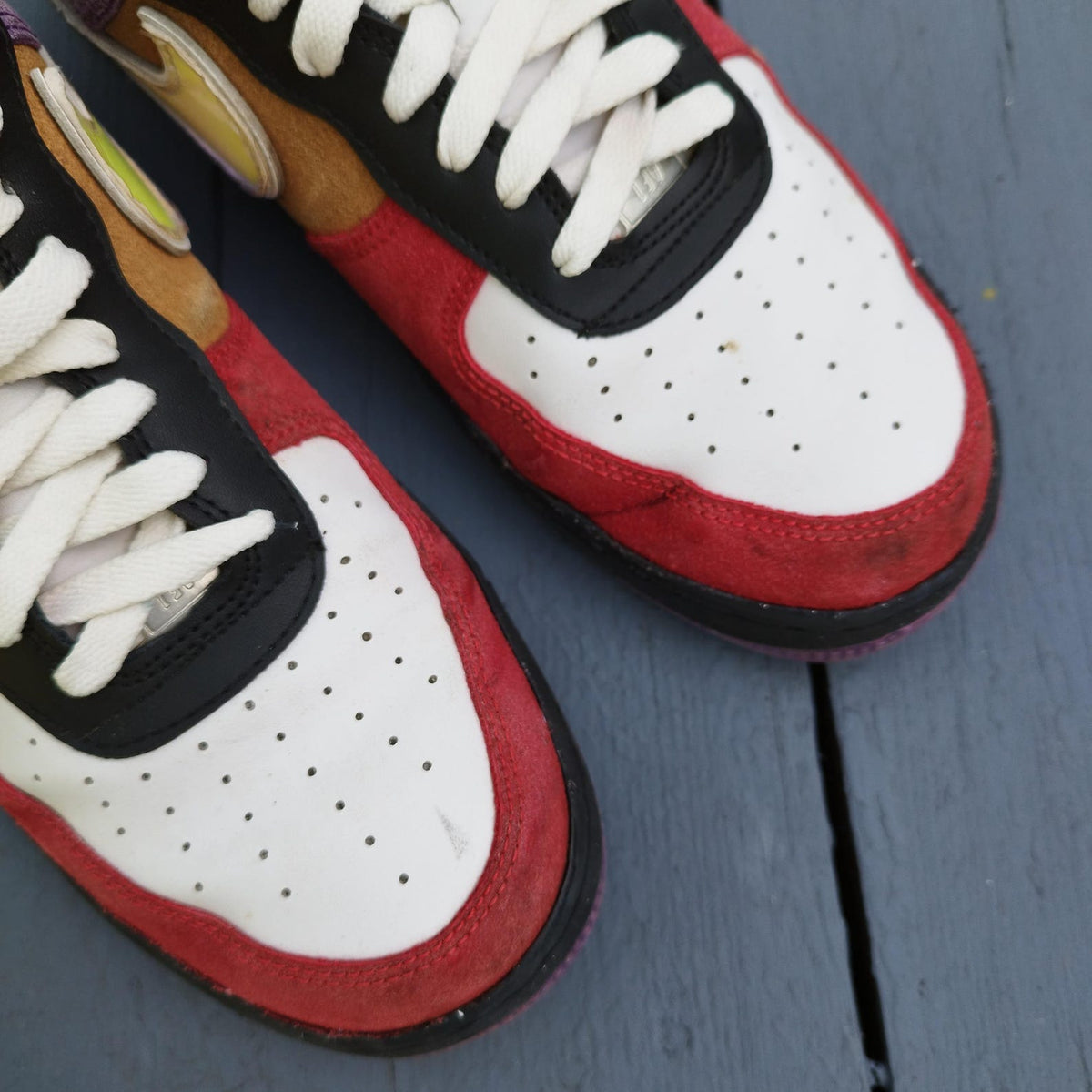 Nike Air Force 1 '07 LV8 "Los Angeles" Multi-Color Sneakers Men's US 8 / EU 41