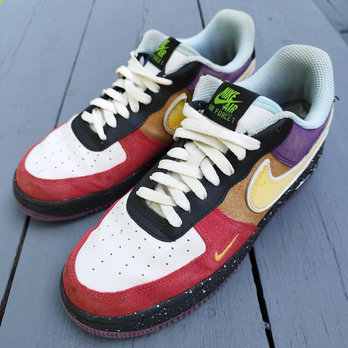 Nike Air Force 1 '07 LV8 "Los Angeles" Multi-Color Sneakers Men's US 8 / EU 41