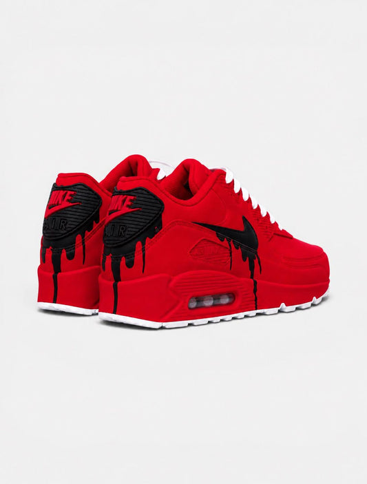 Custom Nike Air Max 90 Sneakers | Hand-Painted Drip Design | Personalized Streetwear Shoes | Retro Gift