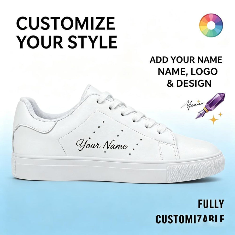 Custom Cartoon white personalized gift design wedding fashion trainers