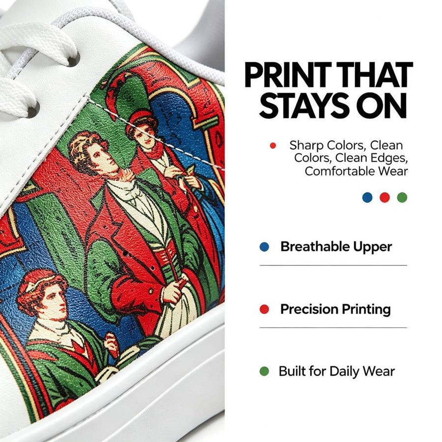 Custom Cartoon white personalized gift design wedding fashion trainers