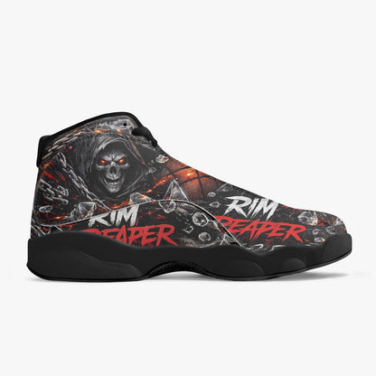 Rim Reaper Basketball Shoes | Grim Reaper High Top Sneakers | Custom Streetwear Hoops