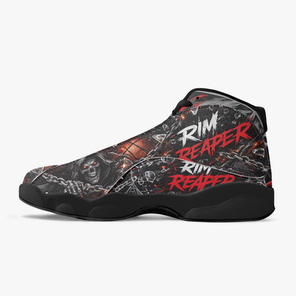 Rim Reaper Basketball Shoes | Grim Reaper High Top Sneakers | Custom Streetwear Hoops