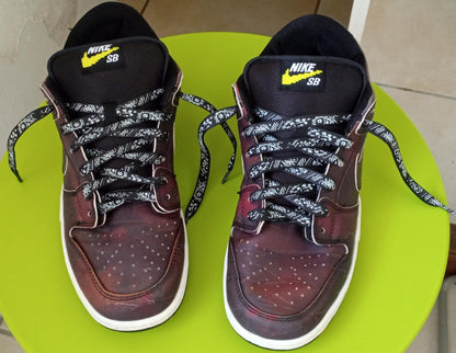 Custom Light-Reactive Sneakers | Color-Changing/Fluorescent Art Piece | Moonlight Rainbow Chameleon