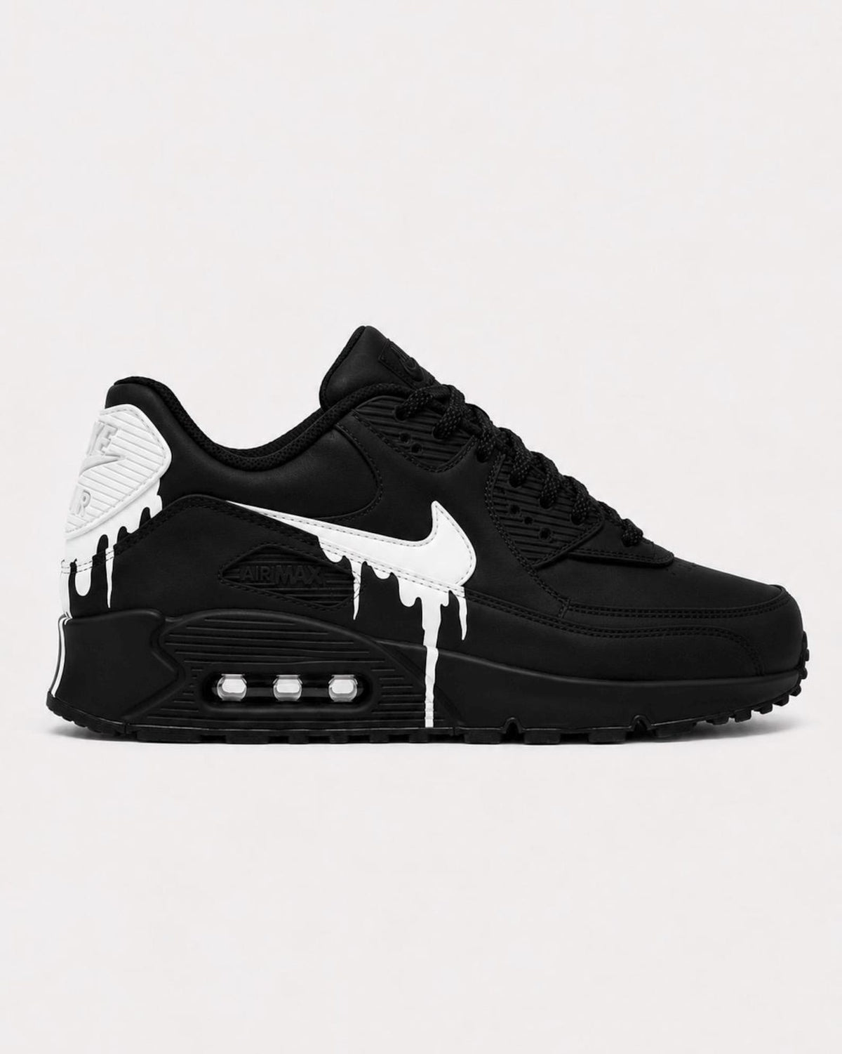 Custom Nike Air Max 90 Sneakers | Hand-Painted Drip Design | Personalized Streetwear Shoes | Retro Gift