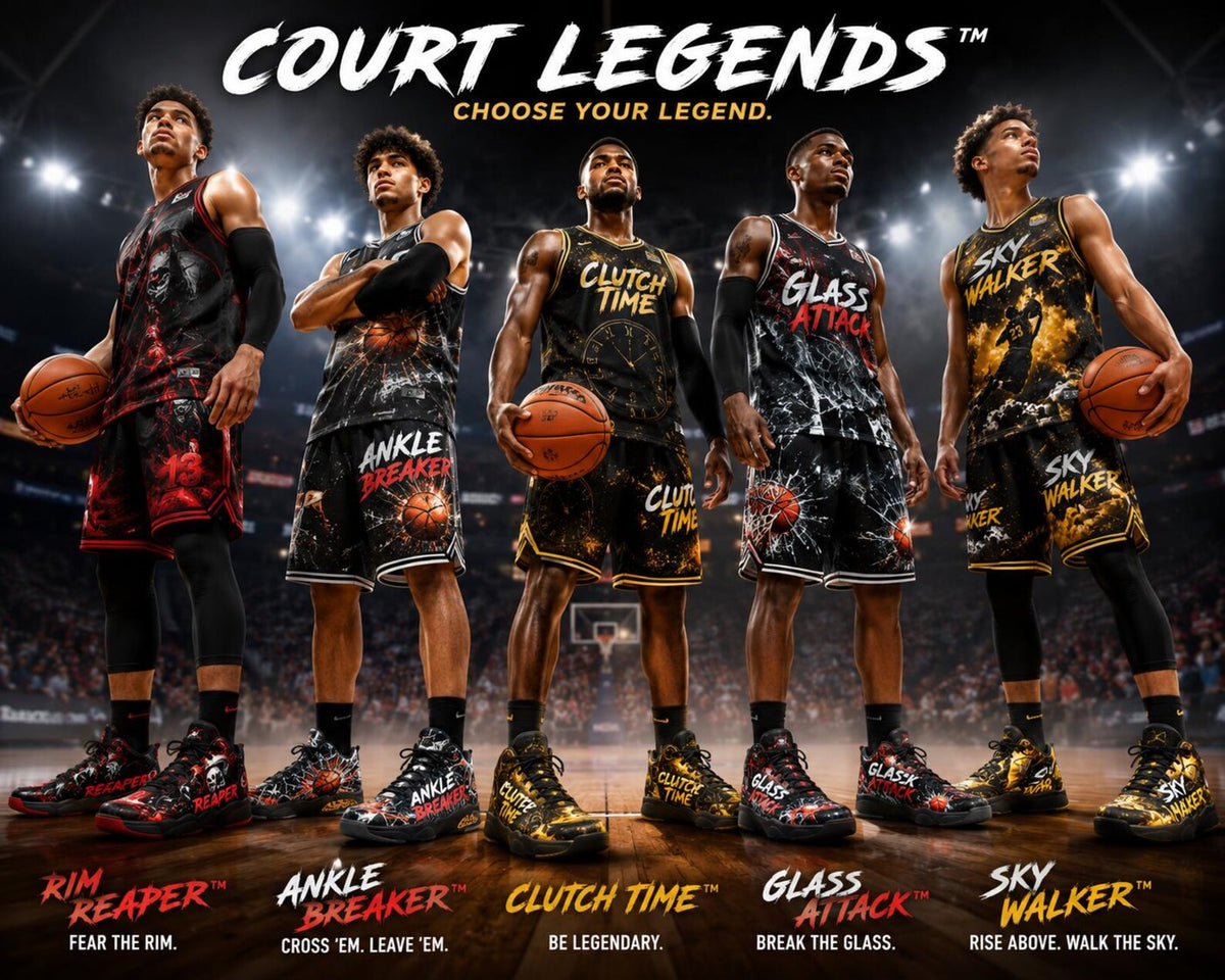 Rim Reaper Basketball Shoes | Grim Reaper High Top Sneakers | Custom Streetwear Hoops