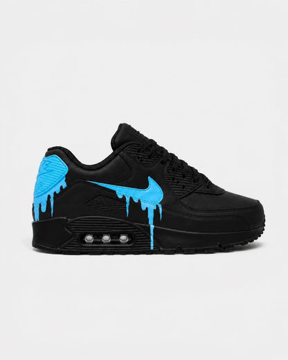Custom Nike Air Max 90 Sneakers | Hand-Painted Drip Design | Personalized Streetwear Shoes | Retro Gift