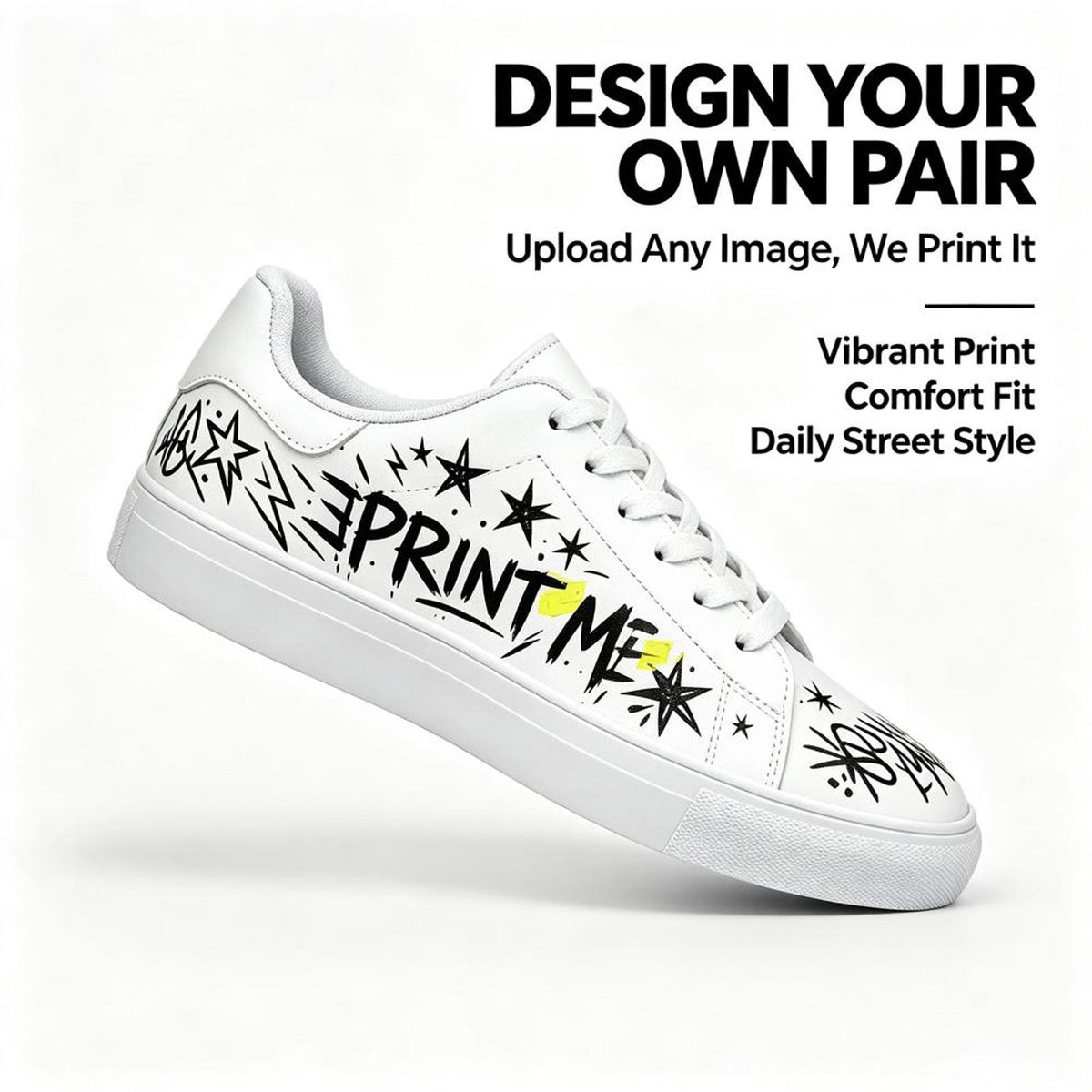 Custom Cartoon white personalized gift design wedding fashion trainers