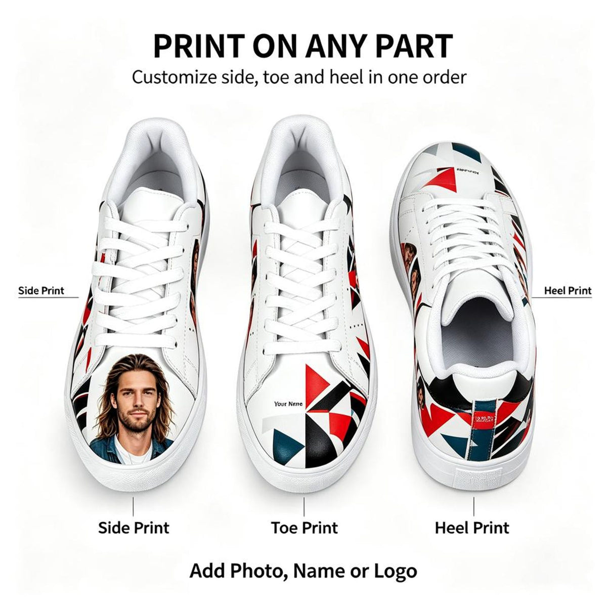 Custom Pop Art Sneakers: Hand-Painted Canvas Shoes, Bold Street Art Style