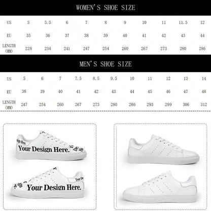 Custom Cartoon white personalized gift design wedding fashion trainers