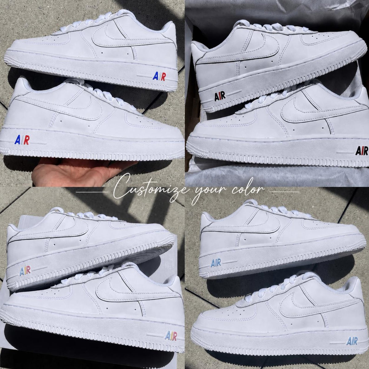 Air Force 1 Sneaker customize your Color “AIR” choose your color