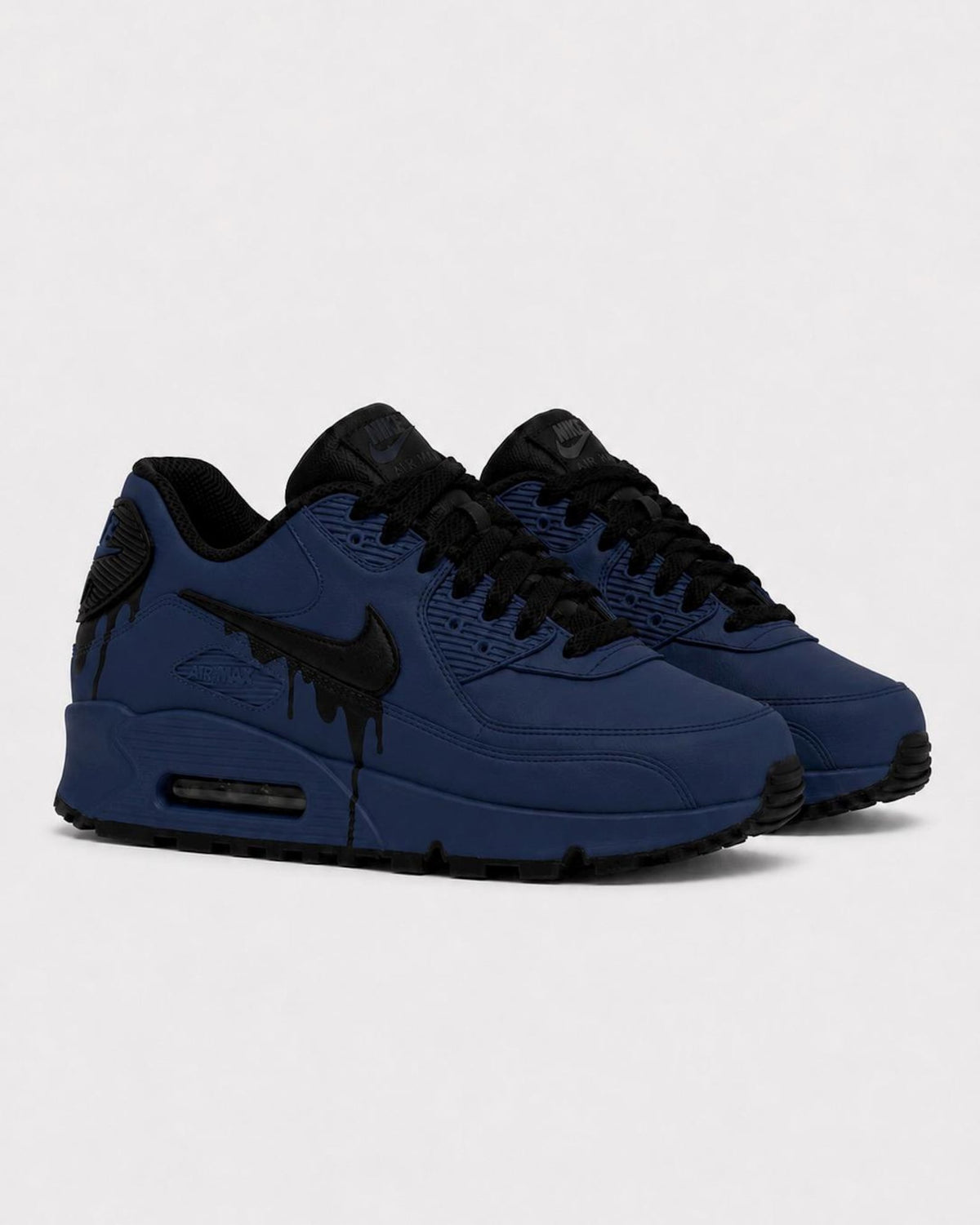 Custom Nike Air Max 90 Sneakers | Hand-Painted Drip Design | Personalized Streetwear Shoes | Retro Gift