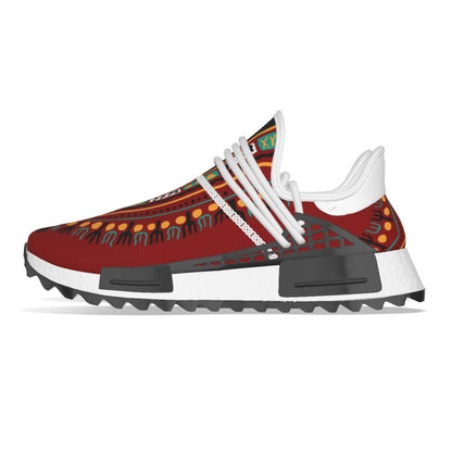 Dashiki African Print Sneakers | Unisex Mid-Top Shoes | Afrocentric Breathable Trainers | Non-Slip Walking Shoes | Streetwear Gift