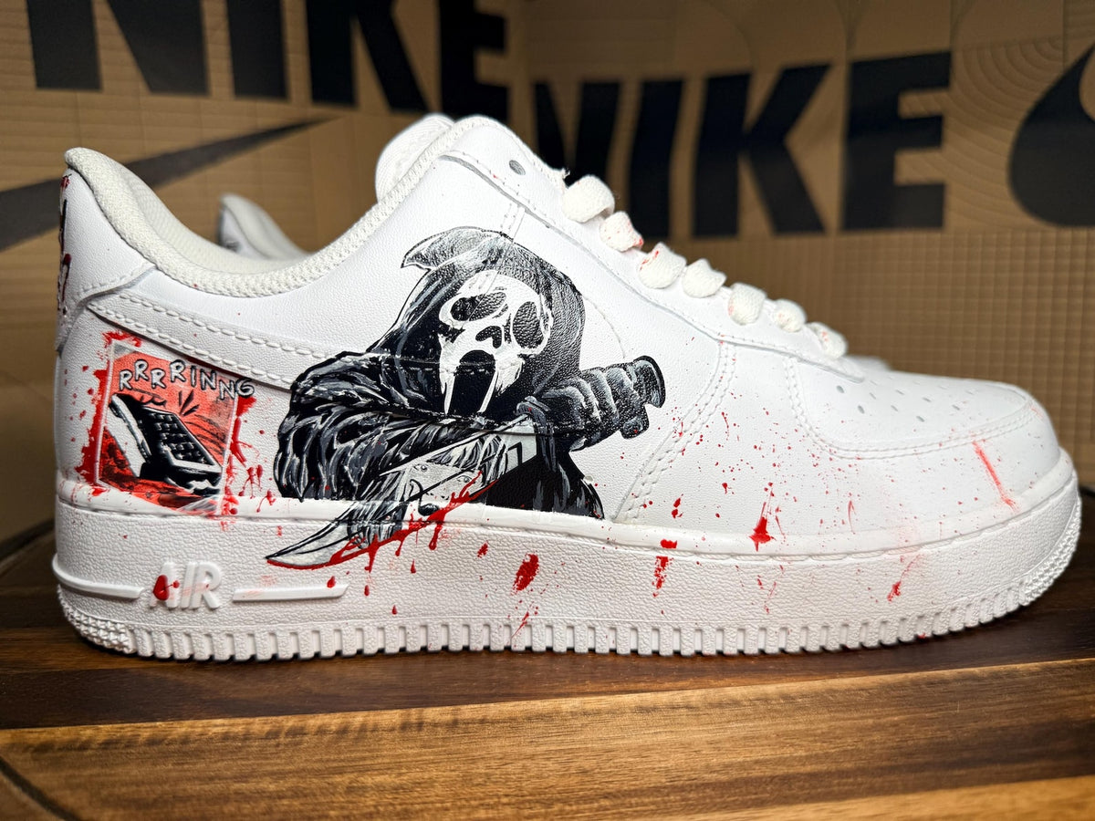 Custom Scream Nike Air Force 1s