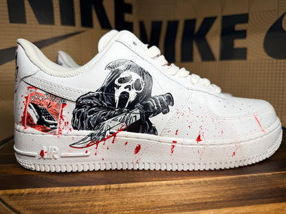 Custom Scream Nike Air Force 1s